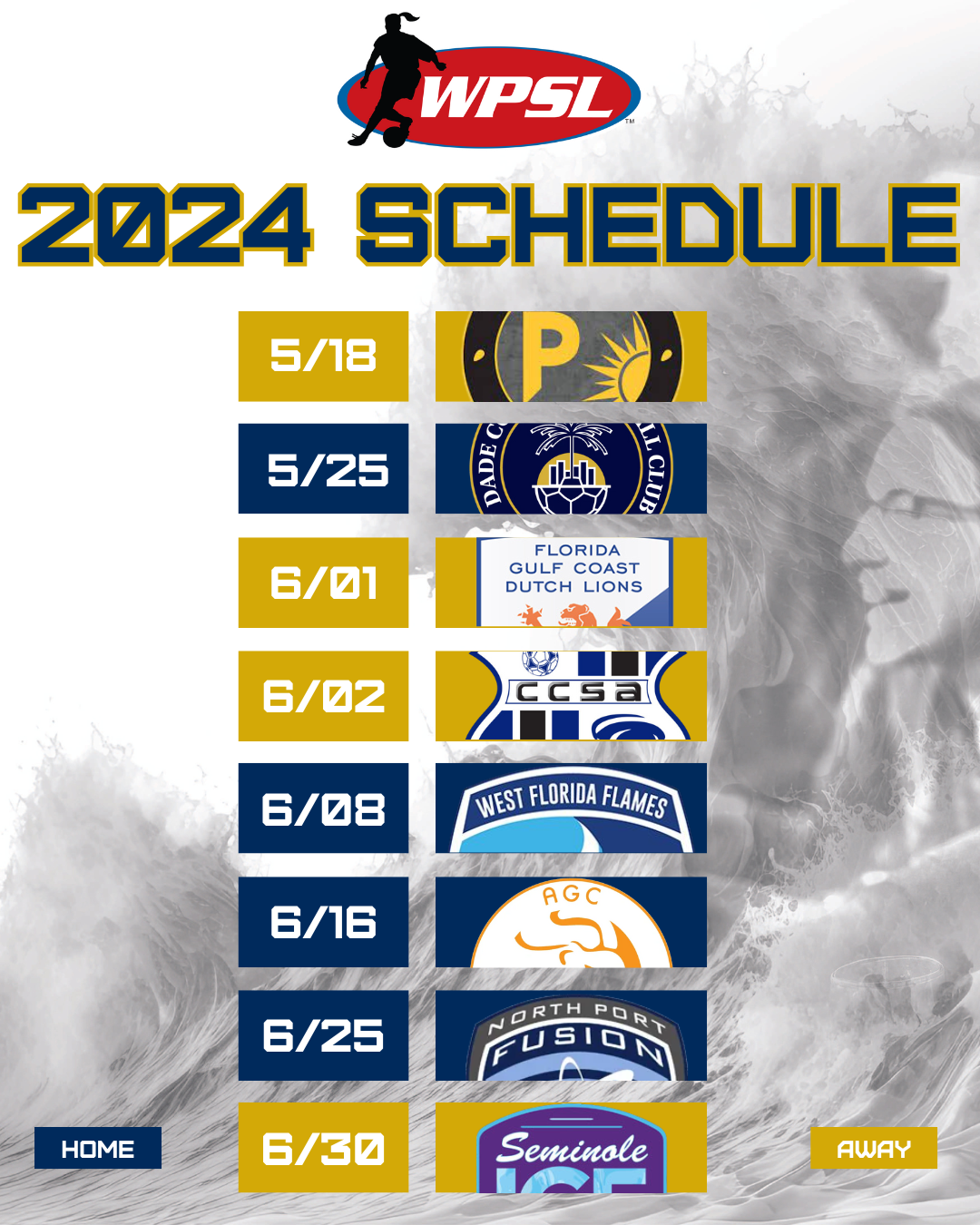 Schedule Jacksonville Armada FC